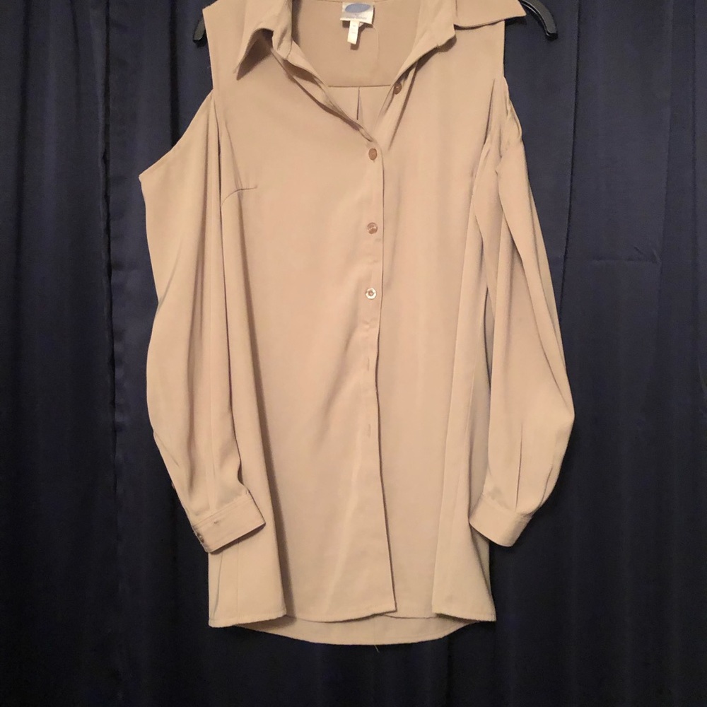 Cold shoulder blouse